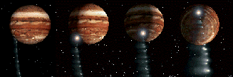 Jupiter taking a hit