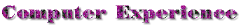 Computer Experience