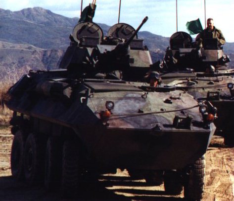 Indian APC's in the mountains of Burma