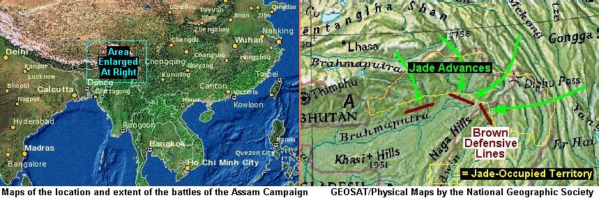 Maps of the Assam Campaign