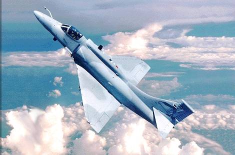 An Argentine A-4 Skyhawk Obsolete Attack aircraft