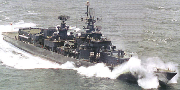 An Indian Delhi-class DDG