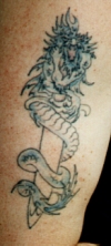 Dragin- upper right arm
