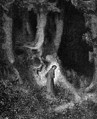 "Dante in the Dark Wood of Error" by Gustav Dore