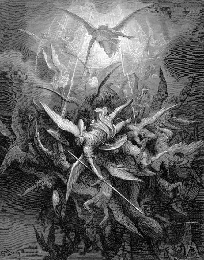 "Fall of the Rebel Angels" by Gustav Dore