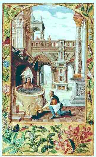 "Boiling the Body in the Vessel" from the "Splendor Solis"