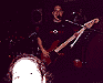 Rachel's head and David at Lilly Lake Inn, Wolcott, CT - 7/27/01