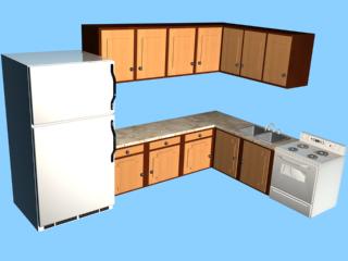 Kitchen cabinets and appliances