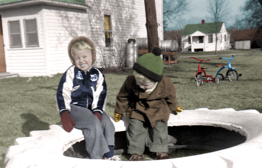 Retouched and colorized