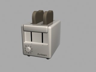 A toaster with toast in it