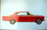 66 Acadian Coupe postcard