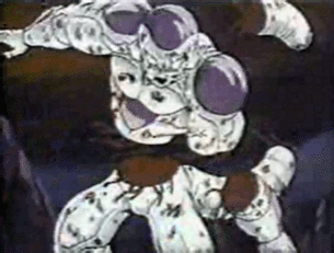 Freeza Stage 4 sliced in half