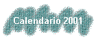Calendario 2001