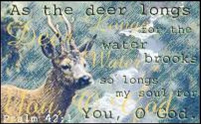 picture of deer and verse Ps. 42:1