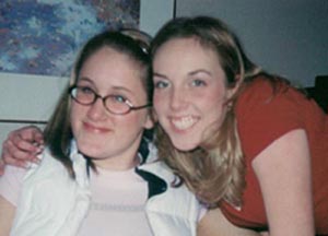 Sarah and Rachel posin' for a pic.