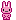 a tiny pink bunny!