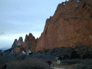The colors of the rocks are not accurately portrayed by pictures.  They are actually a brick red.