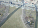 Here's a picture of the arch casting a shadow on the grounds below.