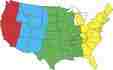 Picture of U.S. Time Zones