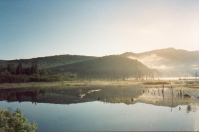 View Of The Mountain At The Dam
