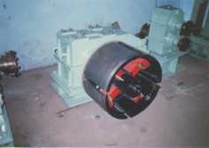 Re-Coiler with Gear Box.