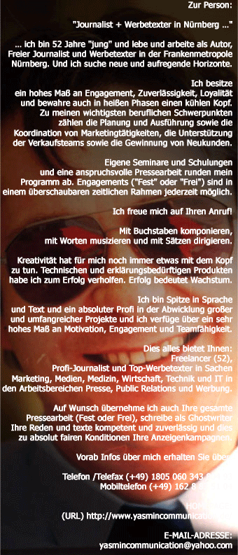 Gerhard-Stefan Neumann (52) - Journalist + Werbetexter in Nuernberg ...