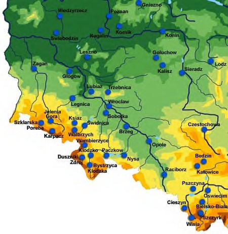 map of Silesia