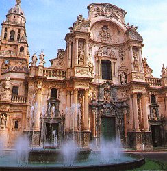 The cathedral in Murcia