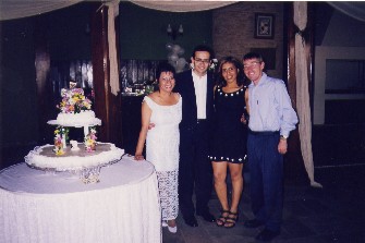 Us at a wedding