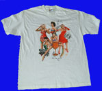 Belinda Carlisle, Kathy Valentine and Gina Schock autographed Return to the Valley of the Go-Go's Tour shirt
