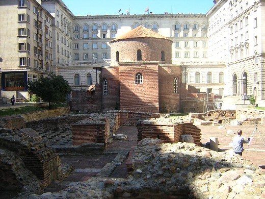 St George's Rotunda,with Roman remains