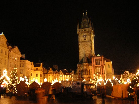 the Old Town Square at Christmas