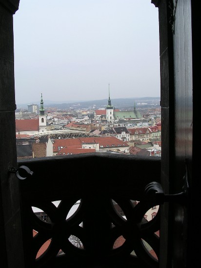 the view from the cathedrals south tower (that little space at the front of the photo is the balcony)