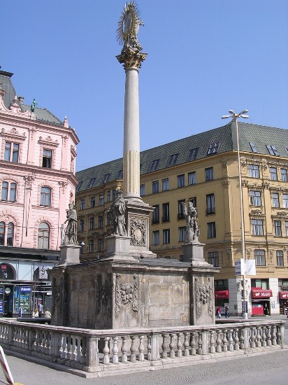 the plague column on namesti Svobody