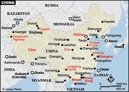 kaart China