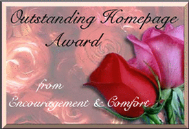 Outstanding Award from Encouragement and Comfort!