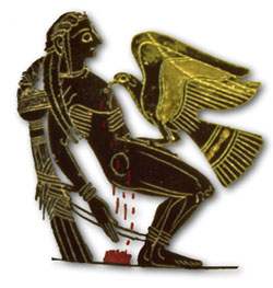Prometheus having his liver eaten. Again.