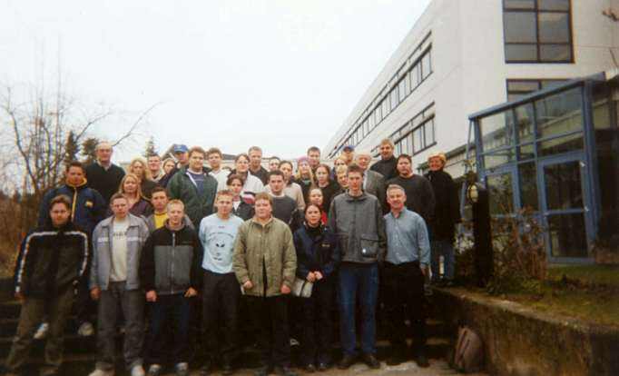 Irish and German students in Brakel