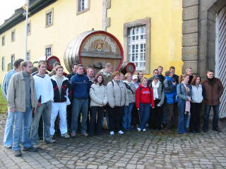 German and Irish students visit Schlobbrauerei