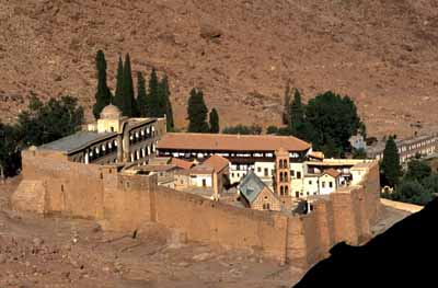 The Monastery of St Katherine - built on the site of the biblical burning bush