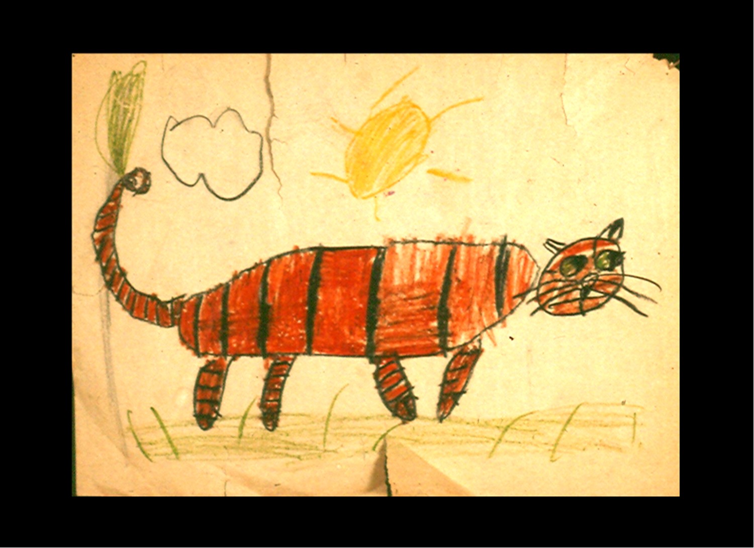 A very early work of art by the child prodigy... ha!
