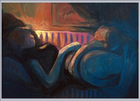A large painting from the final days at art school. The color and paint handling are nice, but the drawing needs work.