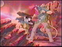 Throttle and Carbine during the Plutarkian War, kicking ass and taking names.