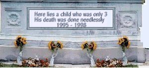 Abuse Pic - A Child's Tombstone
