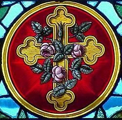 Trefoil Cross & Roses