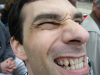 Ugly close-up of Tom