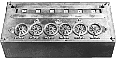 One of Pascal's early calculating machines