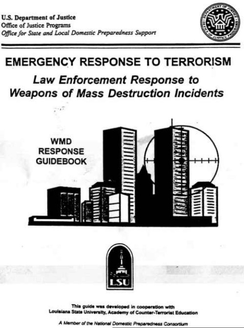 Actual cover of a government manual.
