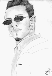 A.J. McLean drawing - by Sharon - Oct. 12 '98
