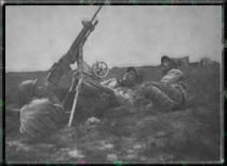 Machine gunners during training. Click for the full-size version